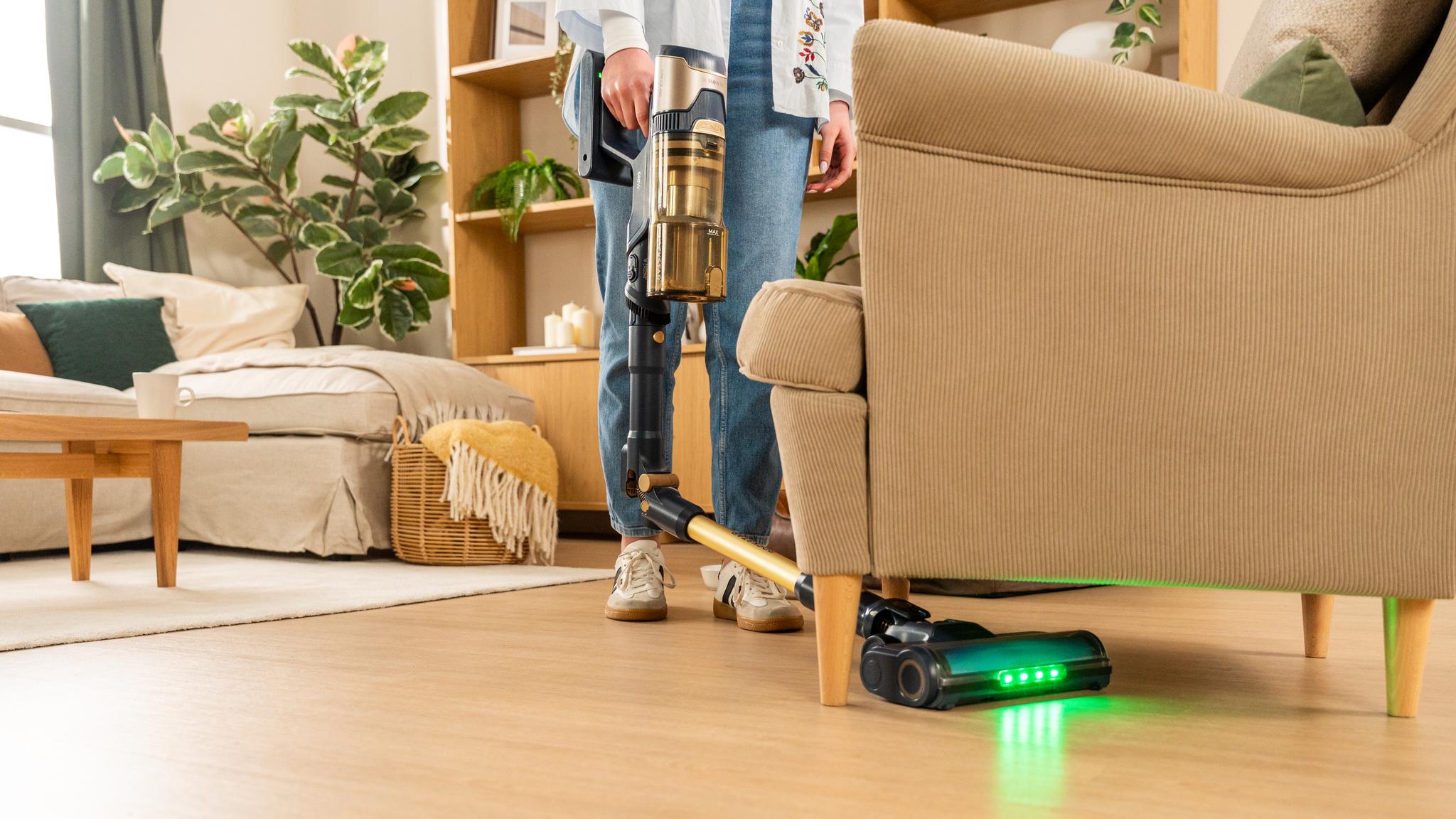 Aspira zonas bajas sin esfuerzo