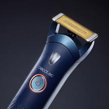PrecisionCare OneShave Pro Lames en acier inoxydable, tête magnétique et flexible, IPX7, lumière LED, 1 peigne réglable, 1 tête laminaire, étui.