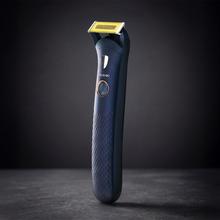 PrecisionCare OneShave Pro Lames en acier inoxydable, tête magnétique et flexible, IPX7, lumière LED, 1 peigne réglable, 1 tête laminaire, étui.