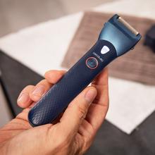 PrecisionCare OneShave Pro Lames en acier inoxydable, tête magnétique et flexible, IPX7, lumière LED, 1 peigne réglable, 1 tête laminaire, étui.