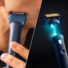 Pro PrecisionCare OneShave Pro: Máquina de afeitar con Cuchillas de Acero Inoxidable y Titanio, Cabezal magnético y flexible, IPX7, Luz LED, 1 peine ajustable, 1 cabezal laminal, Estuche
