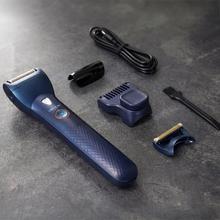 PrecisionCare OneShave Pro Lames en acier inoxydable, tête magnétique et flexible, IPX7, lumière LED, 1 peigne réglable, 1 tête laminaire, étui.