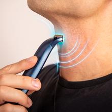 Pro PrecisionCare OneShave Pro: Máquina de afeitar con Cuchillas de Acero Inoxidable y Titanio, Cabezal magnético y flexible, IPX7, Luz LED, 1 peine ajustable, 1 cabezal laminal, Estuche