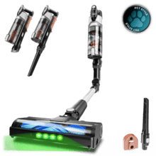 Conga Rockstar S30 Flex Aspirateur-balai Conga Rockstar S30 Flex. Puissance de 240 W et puissance d'aspiration de 80 AW. 20 kPa. Brosse anti-emmêlements HairLess. Autonomie jusqu'à 45 minutes en mode Eco et aspirateur à main. Voyant LED vert. Tube flexible.