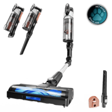 Conga Rockstar S30 Flex Aspirateur-balai Conga Rockstar S30 Flex. Puissance de 240 W et puissance d'aspiration de 80 AW. 20 kPa. Brosse anti-emmêlements HairLess. Autonomie jusqu'à 45 minutes en mode Eco et aspirateur à main. Voyant LED vert. Tube flexible.