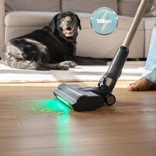Conga Rockstar S50 Flex Aspirador vertical con 340 W de potencia y 135 AW de potencia de succión. 22 kPa. Cepillo antienredos Hairless XXL. Autonomía de hasta 45 minutos en modo Eco y aspirador de mano. Luz LED verde. Tubo flexible.