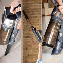 Conga Rockstar S50 Neo Aspirador vertical con 340 W de potencia y 135 AW de potencia de succión. 22 kPa. Cepillo antienredos Hairless XXL. Autonomía de hasta 45 minutos en modo Eco y aspirador de mano. Luz LED verde. Tubo flexible.