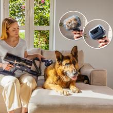 Conga Rockstar RS90 Pet Flex Detect Aspirador escoba sin cable con 650 W de potencia y 230 AW de potencia de succión. 30 kPa. Cepillo antienredos Hairless XXL. Autonomía de hasta 90 minutos en modo Eco y aspirador de mano. Luz LED verde. Tubo flexible. Cepillo para animales.