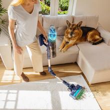 Conga Rockstar RS90 Pet Flex Detect Aspirador escoba sin cable con 650 W de potencia y 230 AW de potencia de succión. 30 kPa. Cepillo antienredos Hairless XXL. Autonomía de hasta 90 minutos en modo Eco y aspirador de mano. Luz LED verde. Tubo flexible. Cepillo para animales.