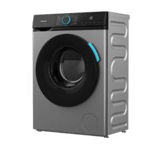 Bolero DressCode 8160 Inverter Steel Lavadora color steel de 8 kg de capacidad y 1200 rpm, 11 programas, Clase A-20%, Motor Inverter Plus, Steam Max, Drum Clean, Programa rápido 15', Delay Start, KidLock y panel de control con display LED.