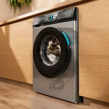 Bolero DressCode 8160 Inverter Steel Lavadora color steel de 8 kg de capacidad y 1200 rpm, 11 programas, Clase A-20%, Motor Inverter Plus, Steam Max, Drum Clean, Programa rápido 15', Delay Start, KidLock y panel de control con display LED.