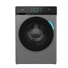 Bolero DressCode 8160 Inverter Steel Lavadora color steel de 8 kg de capacidad y 1200 rpm, 11 programas, Clase A-20%, Motor Inverter Plus, Steam Max, Drum Clean, Programa rápido 15', Delay Start, KidLock y panel de control con display LED.