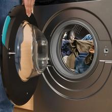 Bolero DressCode 8160 Inverter Steel Lavadora color steel de 8 kg de capacidad y 1200 rpm, 11 programas, Clase A-20%, Motor Inverter Plus, Steam Max, Drum Clean, Programa rápido 15', Delay Start, KidLock y panel de control con display LED.