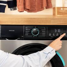 Bolero DressCode 8160 Inverter Steel Lavadora color steel de 8 kg de capacidad y 1200 rpm, 11 programas, Clase A-20%, Motor Inverter Plus, Steam Max, Drum Clean, Programa rápido 15', Delay Start, KidLock y panel de control con display LED.