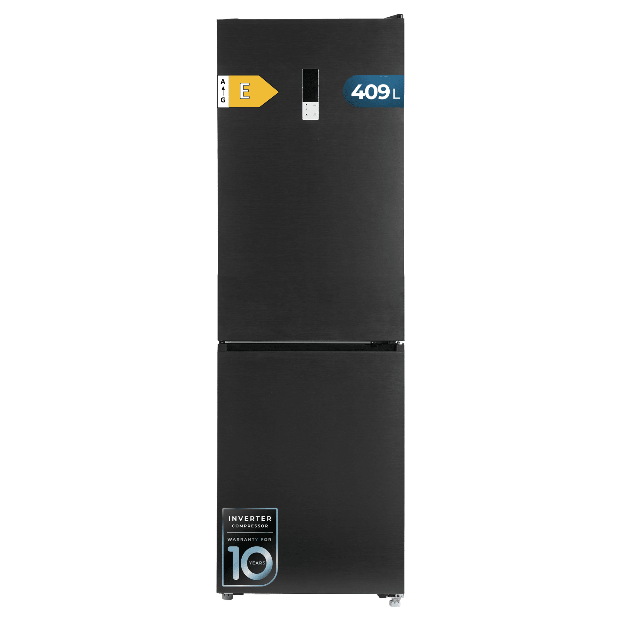 Bolero CoolMarket Combi 409 Dark C Frigorífico Combi Inox Oscuro, Clase C, MAX INSIDE con VIP tech, Cool Matrix, Cajón Variable 6 temperaturas con control de humedad, Total No Frost, Compresor Inverter Plus, Multi AirFlow, 409 L, 185x59,5cm, Funciones Fast Cooling y Fast Freezing, Modo Smart, Green HUB XL, Display Exterior, Puertas Reversibles, Botellero y Bandejas Cristal.