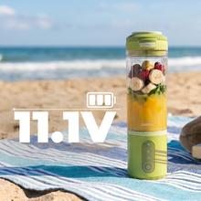 Power Titanium Shake2Go Lagoon Batidoras de vaso individual con diseño compacto y portátil con 11.1V Potencia 180W. Desmontable. Vaso 600ml. Tres programas automáticos. Libre BPA.