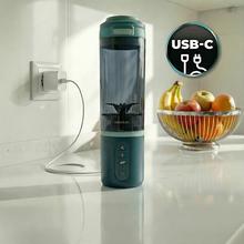 Power Titanium Shake2Go Lagoon Batidoras de vaso individual con diseño compacto y portátil. Potencia 180W. Desmontable. Vaso Tritan 600ml. Tres programas automáticos. Libre BPA. Carga rápida.