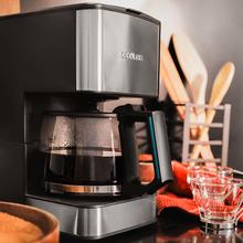 Coffee 66 Drop. Caffettiera a goccia da 6 tazze con finitura in acciaio inossidabile e intensificatore di aroma.