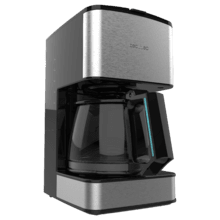 Coffee 66 Drop. Caffettiera a goccia da 6 tazze con finitura in acciaio inossidabile e intensificatore di aroma.