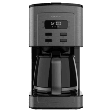 Coffee 66 Time Cafetera De Goteo Digital De 12 Tazas Con Acabado En Acero Inoxidable E Intensificador De Aroma.