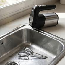 PowerTwist 500 Steel Spin Potente batidora amasadora de 500W. Bol de acero inoxidable giratorio. 5 velocidades y función turbo. Incluye varillas y ganchos.