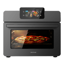 Forno de fritura a ar quente com convecção Bake&Fry 2600 Touch, tela sensível ao toque TFT, capacidade de 26 litros e potência de 1800 W.