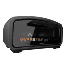 Pizza&Co 500 Gyro Horno de pizza eléctrico con panel digital táctil y piedra giratoria de alta temperatura.