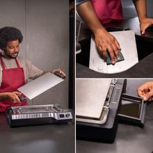 Teppanyaki Steel Plancha eléctrica tipo teppanyaki con placa de acero inoxidable desmontable, temperatura regulable de 100 a 250 °C y accesorios incluidos.
