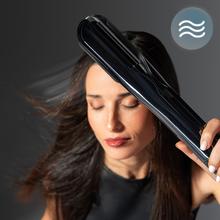 AirLisse 6in1 iTwerk Platinum: Plancha de aire con Tecnología infrarrojos, Placas vibratorias, 3 modos de uso, Plasma, 6 accesorios, Estuche de Cuero