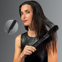 AirLisse 6in1 iTwerk Platinum: Plancha de aire con Tecnología infrarrojos, Placas vibratorias, 3 modos de uso, Plasma, 6 accesorios, Estuche de Cuero