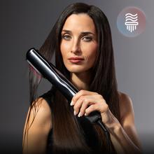 AirLisse 6in1 iTwerk Platinum: Plancha de aire con Tecnología infrarrojos, Placas vibratorias, 3 modos de uso, Plasma, 6 accesorios, Estuche de Cuero