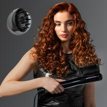 AirLisse 6in1 iTwerk Platinum: Plancha de aire con Tecnología infrarrojos, Placas vibratorias, 3 modos de uso, Plasma, 6 accesorios, Estuche de Cuero