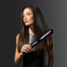 AirLisse 6in1 iTwerk Platinum: Plancha de aire con Tecnología infrarrojos, Placas vibratorias, 3 modos de uso, Plasma, 6 accesorios, Estuche de Cuero