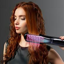 AirLisse 6in1 iTwerk Platinum: Plancha de aire con Tecnología infrarrojos, Placas vibratorias, 3 modos de uso, Plasma, 6 accesorios, Estuche de Cuero