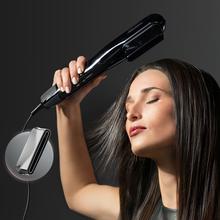 AirLisse 6in1 iTwerk Platinum: Plancha de aire con Tecnología infrarrojos, Placas vibratorias, 3 modos de uso, Plasma, 6 accesorios, Estuche de Cuero