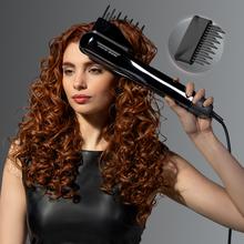 AirLisse 6in1 iTwerk Platinum: Plancha de aire con Tecnología infrarrojos, Placas vibratorias, 3 modos de uso, Plasma, 6 accesorios, Estuche de Cuero