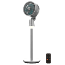 EnergySilence 1500 Cyclone Chantal Circulador de aire de pie de 50 W con 8 velocidades, oscilación automática, control táctil, pantalla LED, temporizador de hasta 12 horas y luz LED integrada.