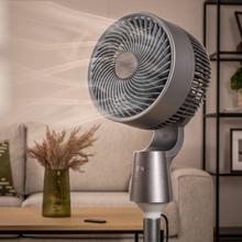 EnergySilence 1500 Cyclone Chantal Circulador de aire de pie de 50 W con 8 velocidades, oscilación automática, control táctil, pantalla LED, temporizador de hasta 12 horas y luz LED integrada.