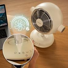 EnergySilence 960 Cyclone Desk Eve Ventilateur circulateur d'air de table de 35 W, oscillation et inclinaison réglables, contrôle tactile et lumière LED.