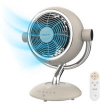 EnergySilence 960 Cyclone Desk Eve Ventilador circulador de aire de sobremesa de 35W, oscilación e inclinación ajustables, mando, táctil y con luz LED.