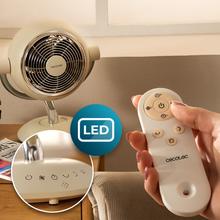 EnergySilence 960 Cyclone Desk Eve Ventilateur circulateur d'air de table de 35 W, oscillation et inclinaison réglables, contrôle tactile et lumière LED.