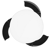 EnergySilence Aero 300 Air Invisible Ventilador de techo con 3 aspas retráctiles, con motor DC de 30 W, iluminación LED, temporizador hasta 4 horas, función winter-summer, 6 velocidades, mando a distancia.