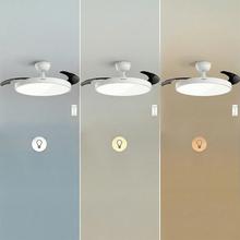 EnergySilence Aero 300 Air Invisible Ventilador de techo con 3 aspas retráctiles, con motor DC de 30 W, iluminación LED, temporizador hasta 4 horas, función winter-summer, 6 velocidades, mando a distancia.