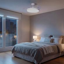 EnergySilence Aero 300 Air Invisible Ventilador de techo con 3 aspas retráctiles, con motor DC de 30 W, iluminación LED, temporizador hasta 4 horas, función winter-summer, 6 velocidades, mando a distancia.