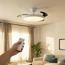 EnergySilence Aero 300 Air Invisible Ventilador de techo con 3 aspas retráctiles, con motor DC de 30 W, iluminación LED, temporizador hasta 4 horas, función winter-summer, 6 velocidades, mando a distancia.