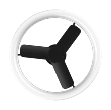 EnergySilence LampAero 770 LightDesign Ventilador de techo con luz con motor DC de 25 W, luz LED regulable, mando a distancia, temporizador y 6 velocidades.