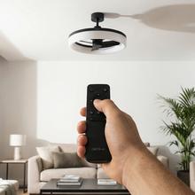 EnergySilence LampAero 770 LightDesign Ventilador de techo con luz con motor DC de 25 W, luz LED regulable, mando a distancia, temporizador y 6 velocidades.