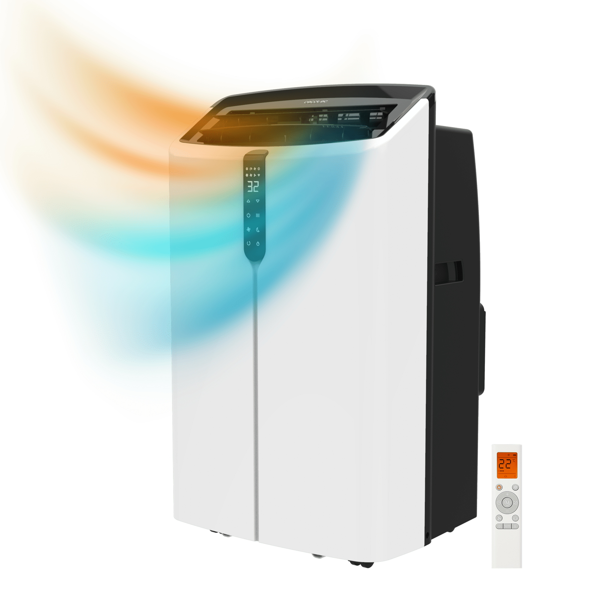 ForceClima 12600 Nux Heating Aire acondicionado portátil de 12000 BTU con bomba de calor y mando a distancia.