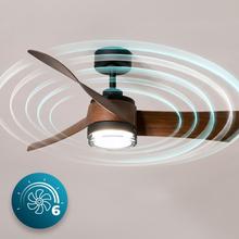 EnergySilence Aero 5330 Jelly dark Ventilador de techo de 30W con motor DC y 52” con luz LED, mando a distancia, temporizador y 6 velocidades.