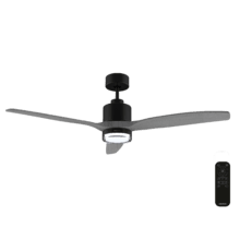 EnergySilence Aero 5330 Jelly dark Ventilador de techo de 30W con motor DC y 52” con luz LED, mando a distancia, temporizador y 6 velocidades.